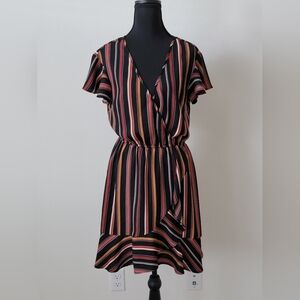 Xhilaration Black Wrap Dress